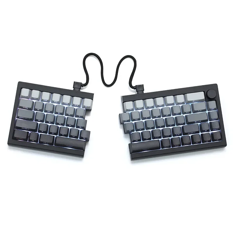 Zuohe St68 Split Mechanical Keyboard 3mode Usb/2.4g/Bluetooth Wireless Split Keyboard Customize Gaming QMK Zornher Keyboard Gift