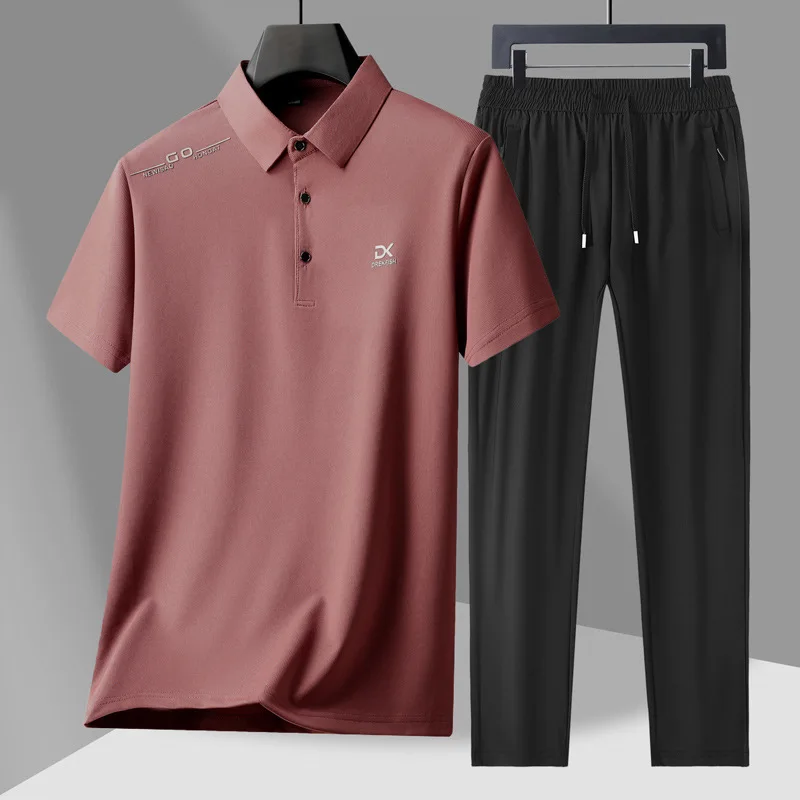 Men's Casual 2-Piece Sportswear Set Streetwear Fashion Tracksuit T-Shirts and Pants Beachwear Summer Sweatshirt T-Shirts Set New view 5