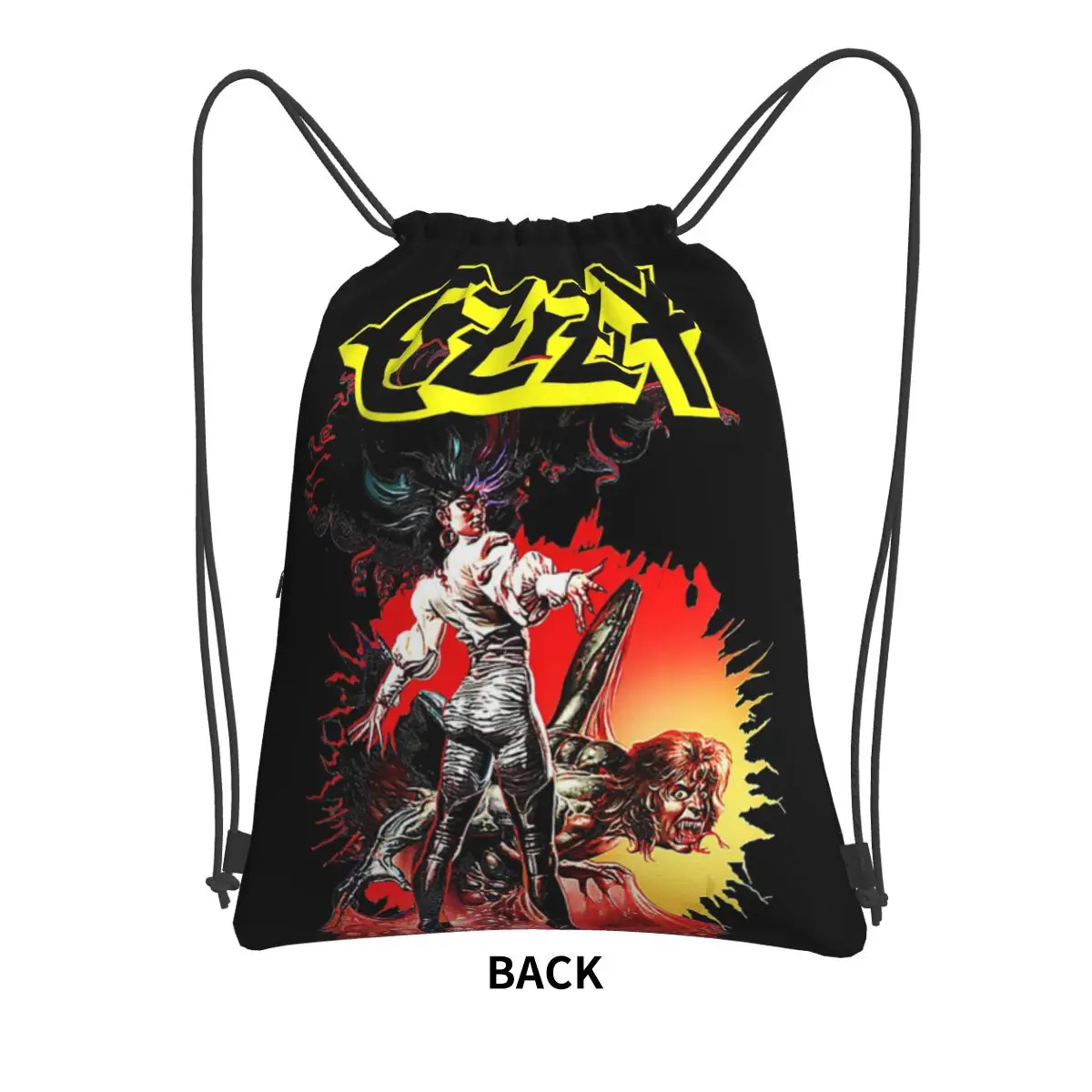 Ozzy oskov Merch Prince Of Darkness mochila con cordón, bolsa de almacenamiento con bolsillo, bolsas de viaje, deporte, hombre y mujer