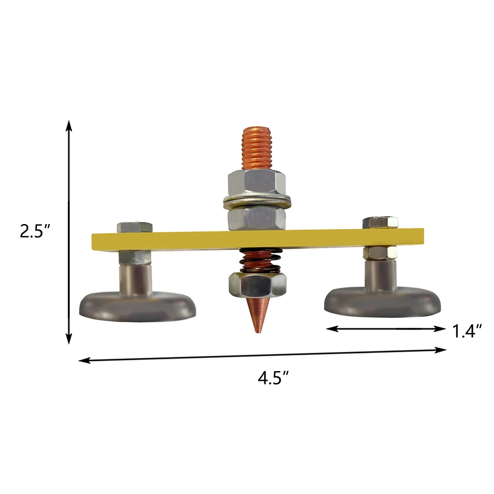 Nuovissimo supporto per saldatura a morsetto a terra doppia saldatura per saldatura elettrica testa magnetica a terra Fix per saldatura magnetica