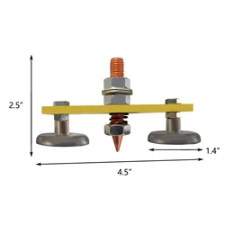 Nuovissimo supporto per saldatura a morsetto a terra doppia saldatura per saldatura elettrica testa magnetica a terra Fix per saldatura magnetica