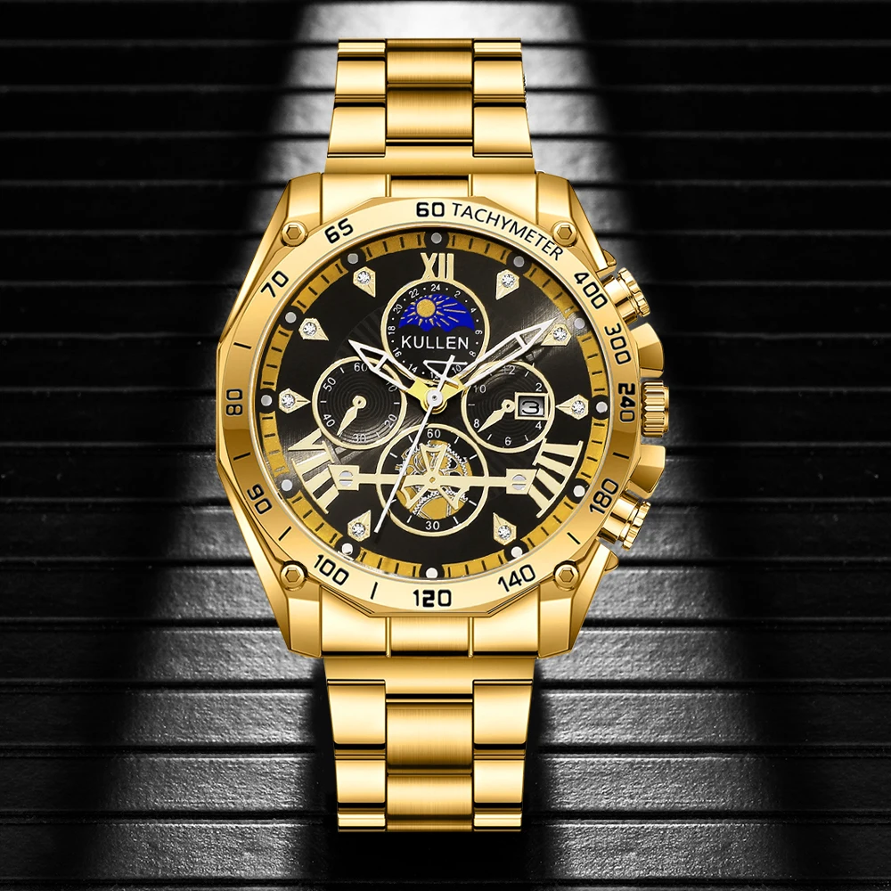 8個入りメンズファッションクォーツ腕時計と多用途アクセサリー - Luxury Watch Under 20000 のレビューと価格