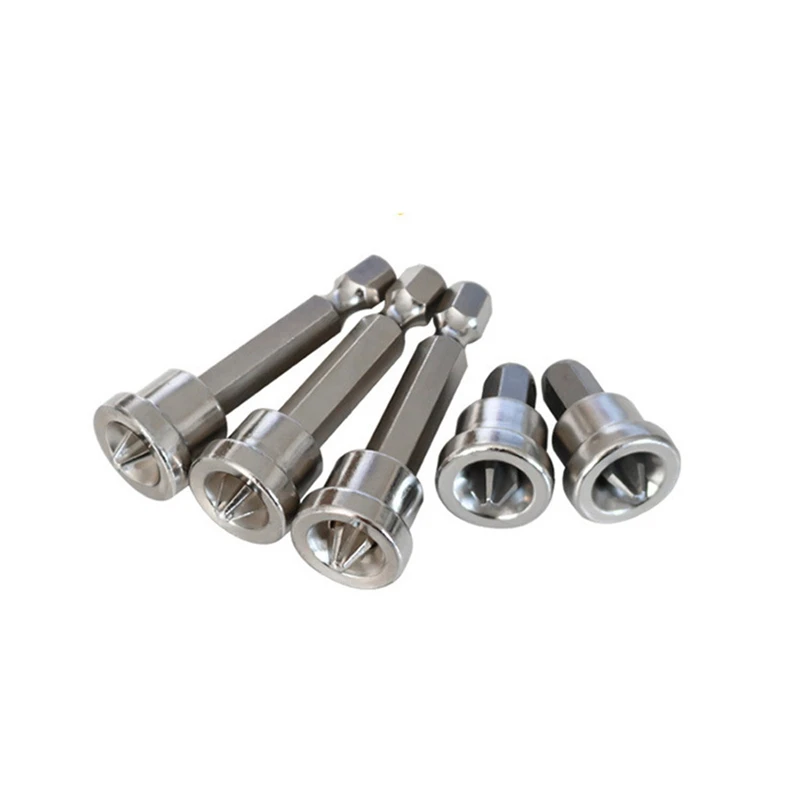 

Krachtige 5Pcs Screw Positioning Drill Bit Positioning Drill Bit PH2 Driver Phillips 45 Steel Drill Bit 25mm/50mm
