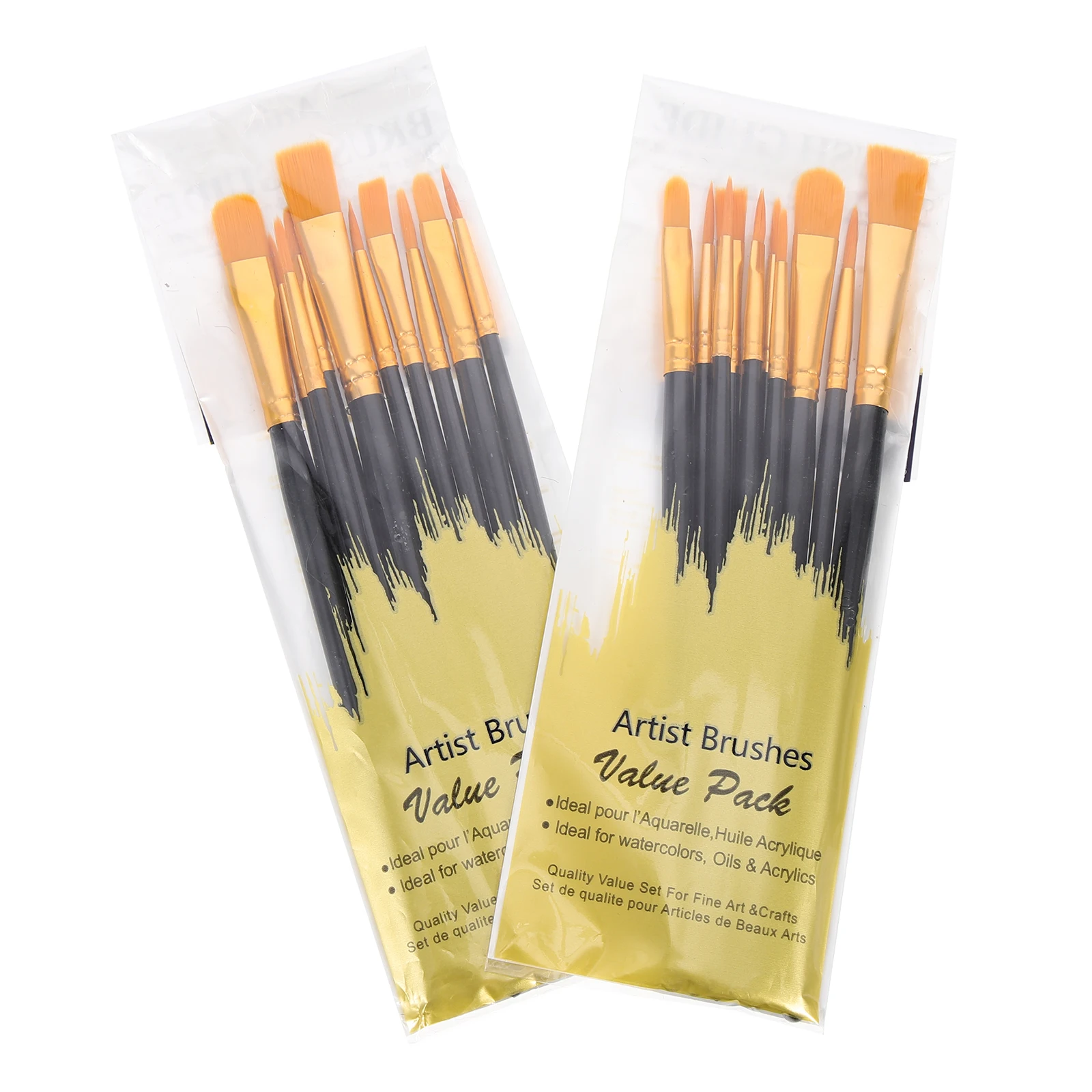 

20pcs Painting Brush Paint Brushes Set Round Nylon Hairs for Acrylic Watercolor Painting Educational Use