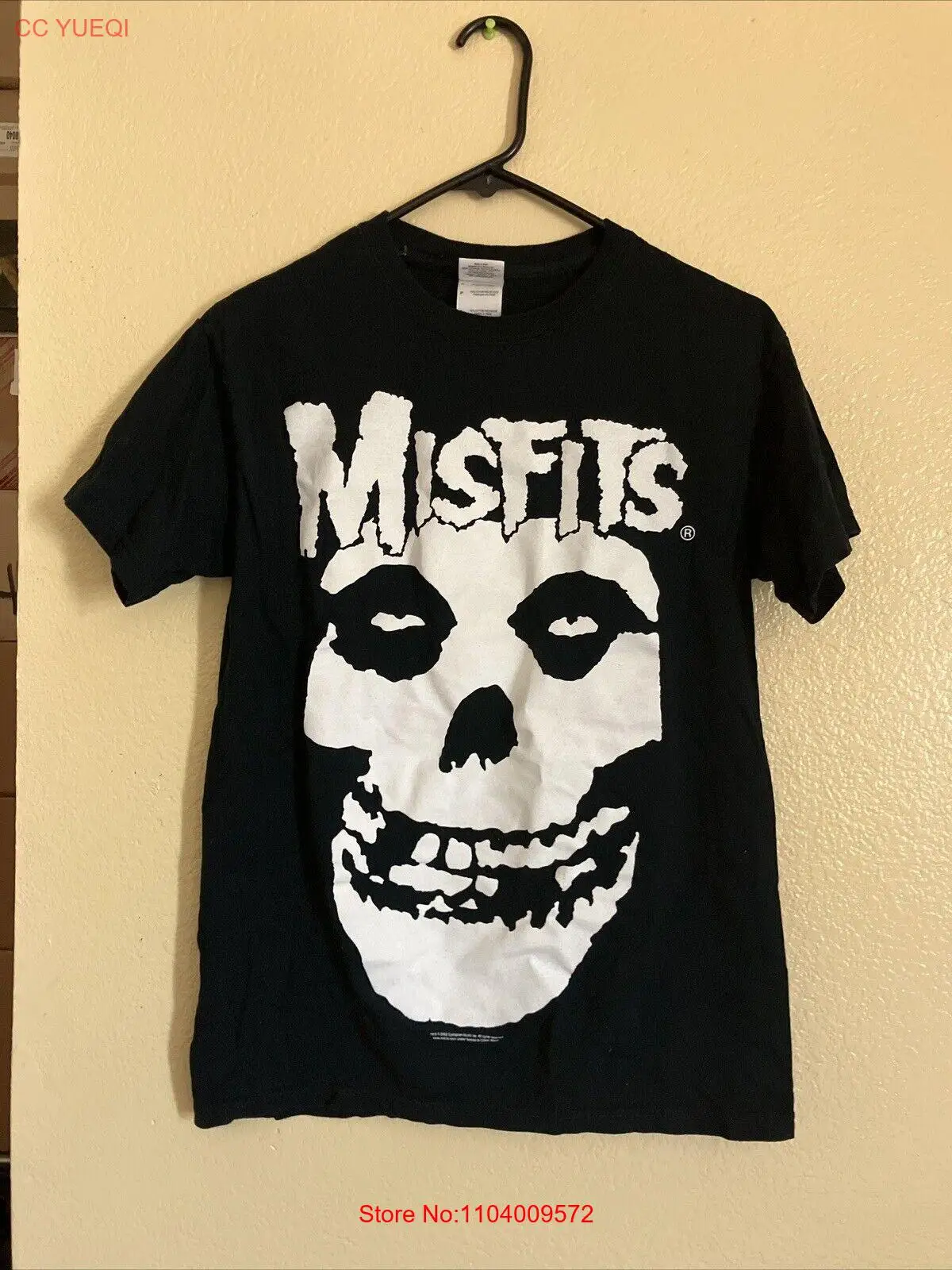 Misfits Cyclopean Music 2002 Vintage T-Shirt Men's Sm.Black Skull Punk Rock Band