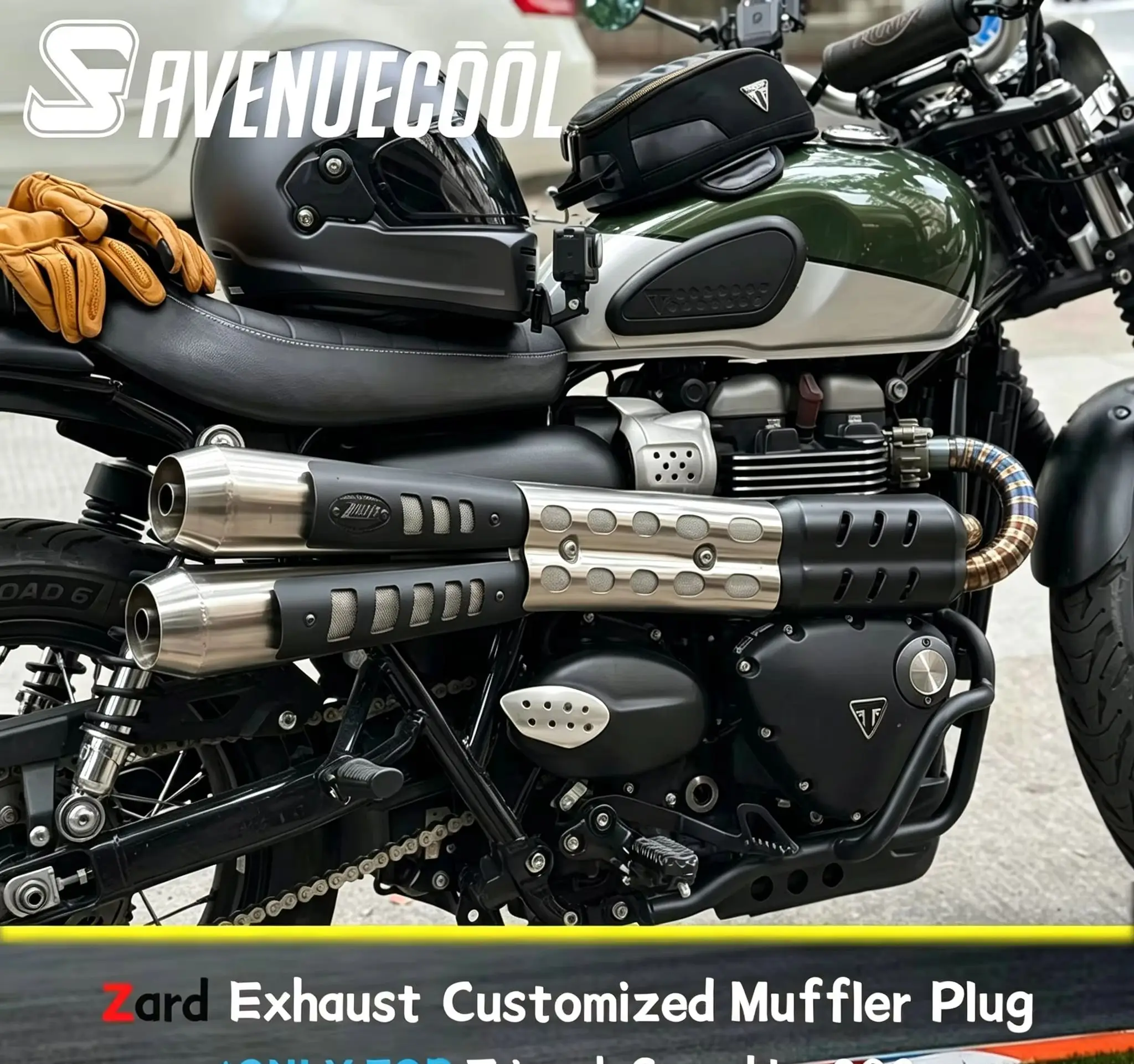 Avenuecool Scrambler 900 Zard Exhaust Silencer Plug Db Killer Stainless Steel Silencer Plug Special Modification