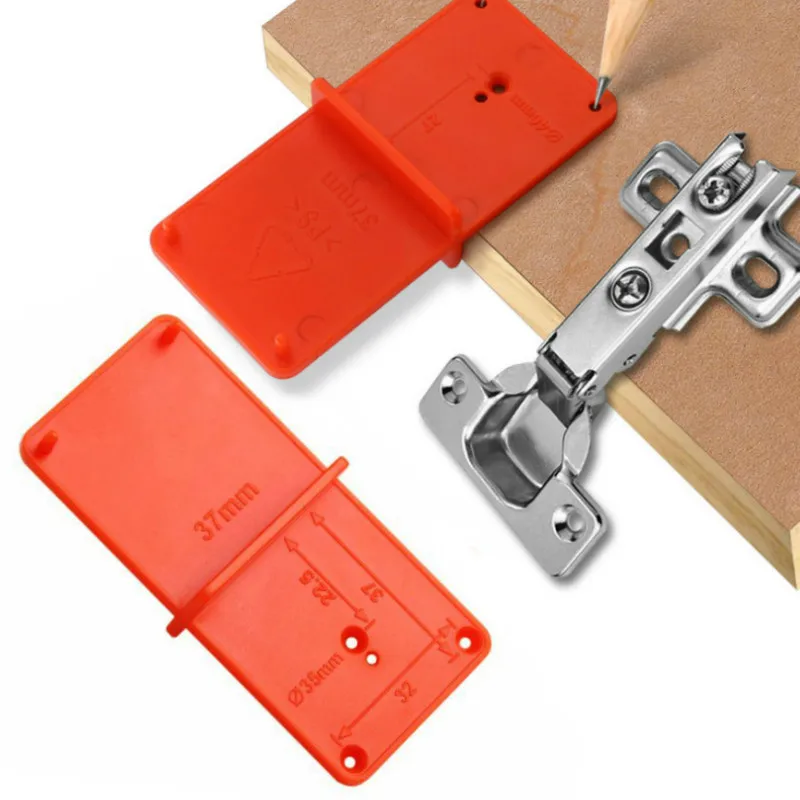 

Hinge Hole Drilling Guide 35mm 40mm Hing Installation Jig Door Cabinet Hinge Hole Locator Woodworking Tool