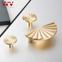 WV Gold Handles Kitchen Cabinet Storage Door Knobs Furniture Handle Kitchen Item Cupboard Closet Drawer Dressers Wardrobe Pulls
