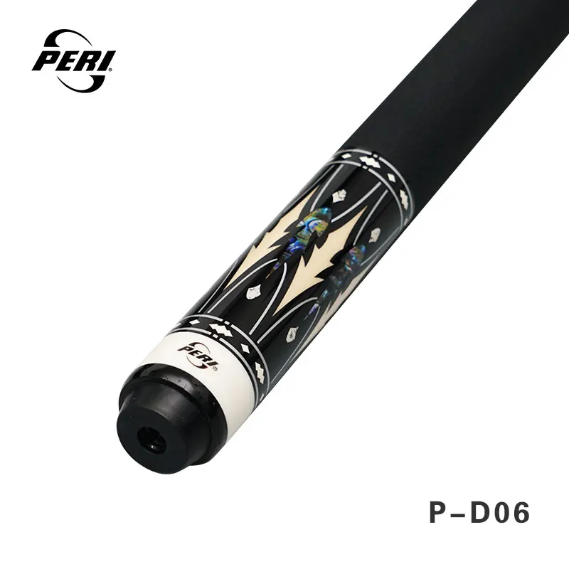 Peri 9 Pool Cue Stick P-D06 12.55mm Tip 1/2 Canadian Maple Wood Low Deflection Shaft 58