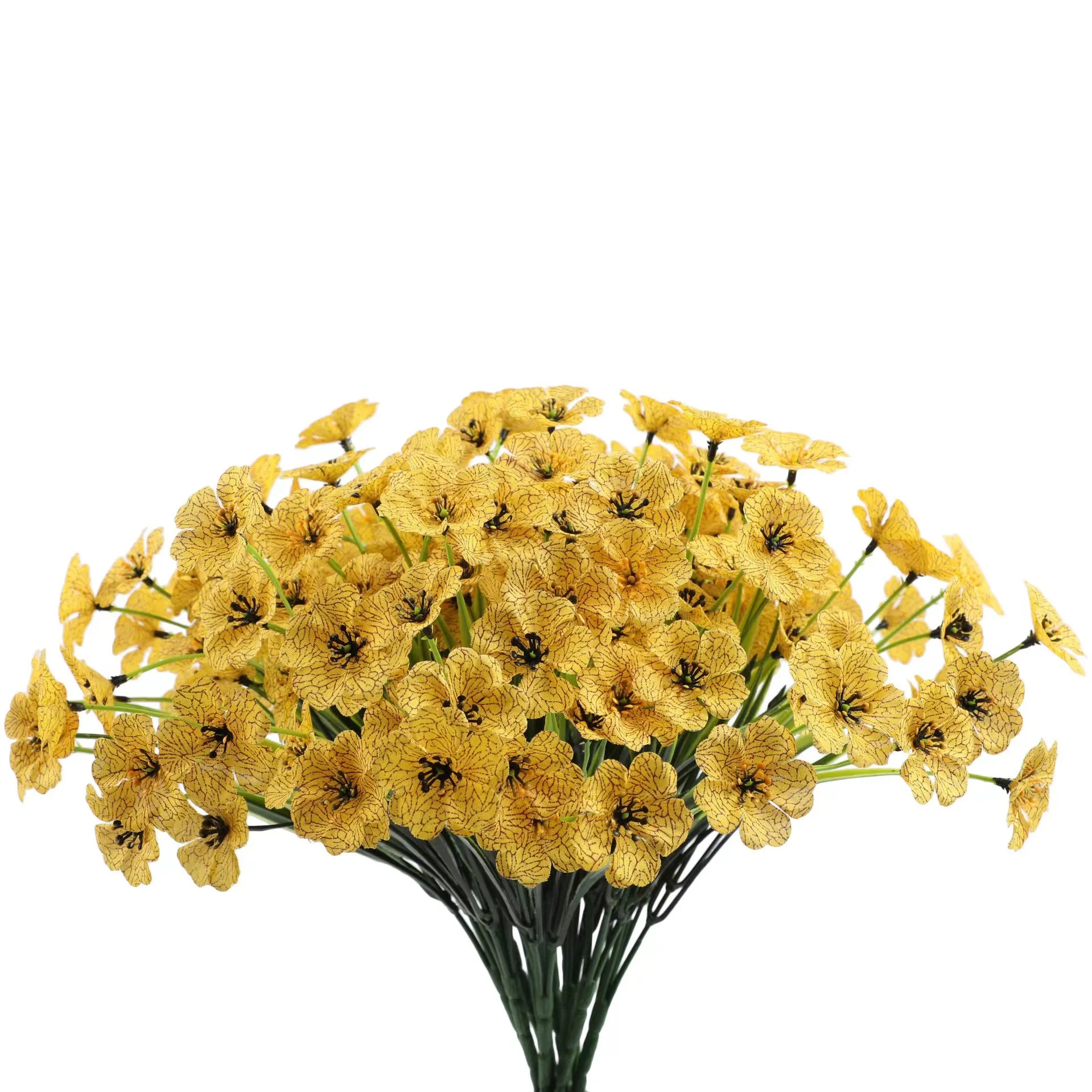 Artificial Flowers UV Resistant Faux Plastic Shrubs Plants Spring Grass Outdoor Plants For Indoor Decor Gatherings Diy Projects