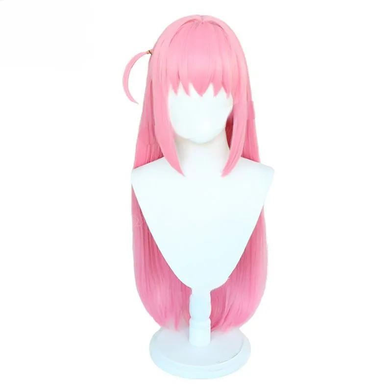 

Anime Bocchi The Rock! Cosplay Gotou Hitori Cosplay Wig 80cm Long Pink Straight Hair Heat Resistant Women Party Wigs + Wig Cap