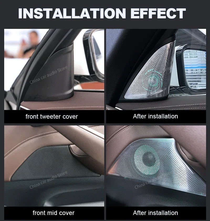 LED Car Speaker Tweeter Cover For BMW G30 Midrange Subwoofer Door lighting HiFi Music Upgrade Stereo high quality Horn Audio view 4