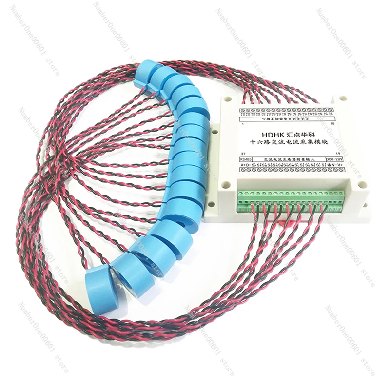 Multi Channel 16 Channel AC Current Acquisition Module RS485 Measurement Sensor Transmitter MODBUS-RTU