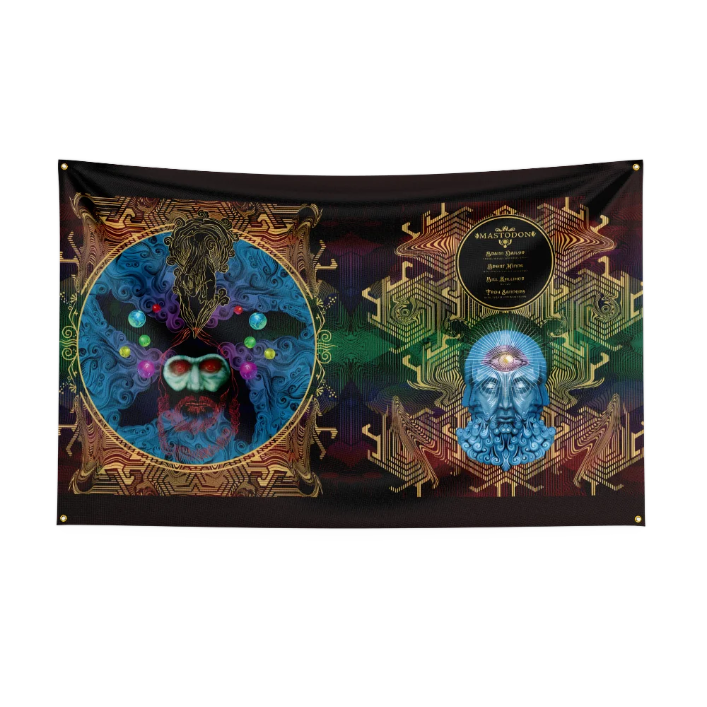 3x5 Ft Heavy Rock Band M-Mastodons Flag Polyester Digital Printing Banner for Bedroom Wall Art Out Door Tapestry Decora - Image 3