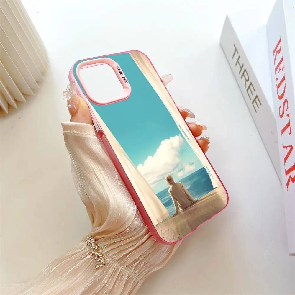 

Jimin Park Ji-min MINISO Телефон Розовый Популярный в Корее Оптовая продажа Чехол для iPhone 16, 15, 14, 13, 12 Pro XR Противоударный цветной чехол