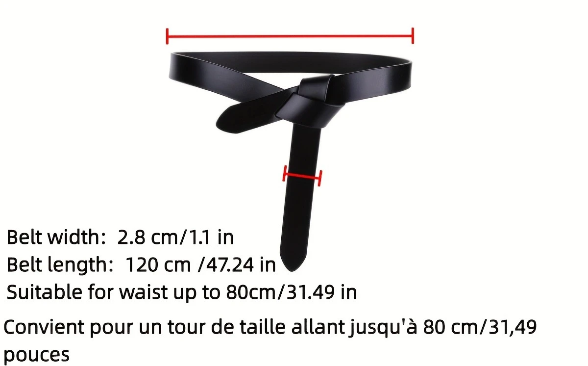 حزام نسائي نحيف من الجلد الأصلي - حزام مزخرف عصري كاجوال للجينز متعدد الاستخدامات مع إبزيم #6