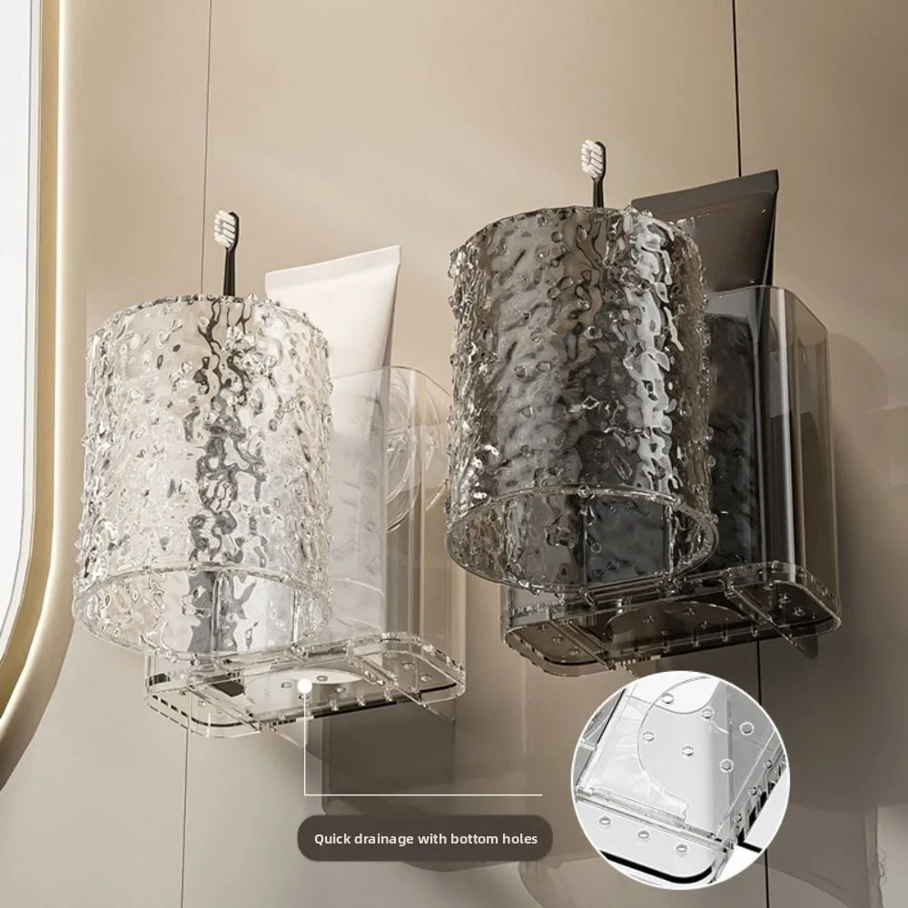 

Водонепроницаемый держатель для зубных щеток на присоске, быстродействующий съемный стеллаж для хранения зубной пасты, настенный монтаж, экономия места