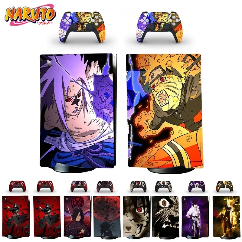 Naruto PS5 Digital Skin Sticker Cover for PlayStation 5 Console & Controller Decal Protective Film Itachi Waterproof Sticker