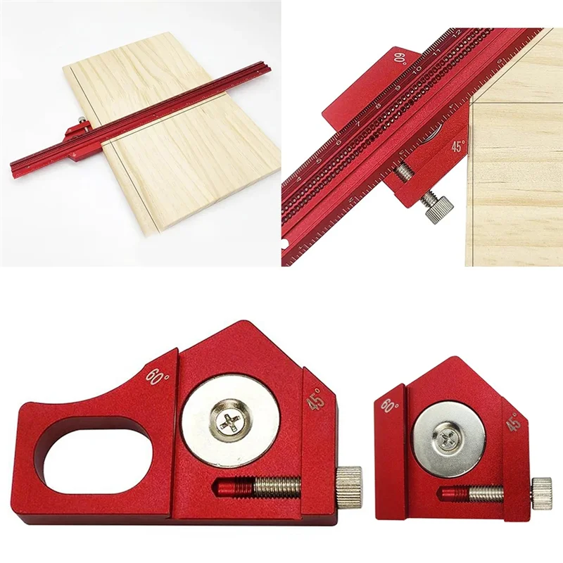 ABJN-Деревообрабатывающий маркировочный инструмент для позиционирования, регулируемый блок позиционирования линейки для измерения угла