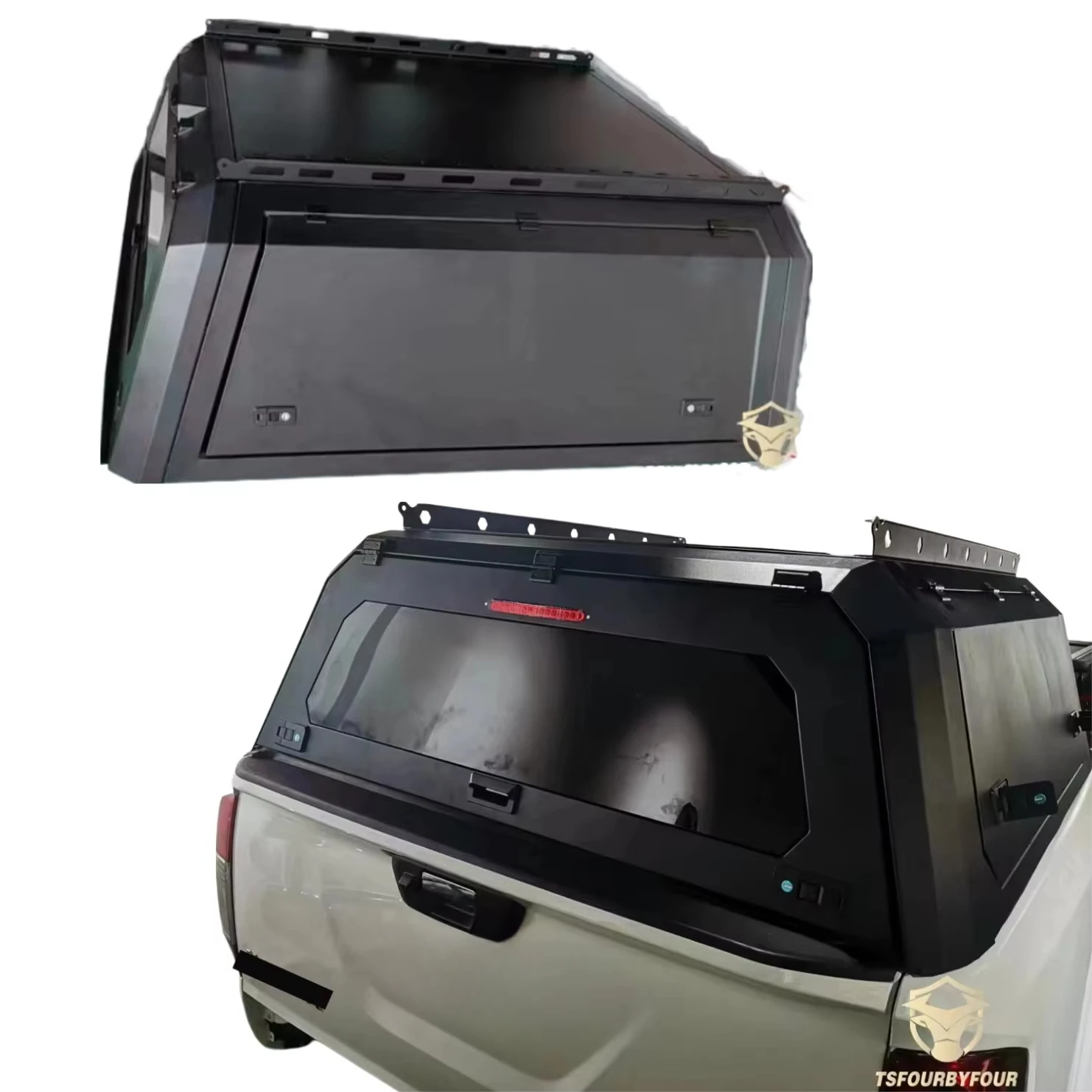 

4X4 Pickup Truck Aluminum Black Canopy for Ranger/raptor T6/T7/T8 Hard Top Topper Canopy for Navara Np300 Dmax Hilux Revo