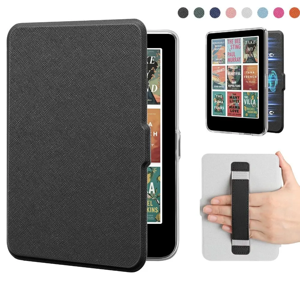 Auto Wake/Sleep Case Magnetic Acrylic e-Reader Cover Smart Wear Resistant Protective Shell for KOBO Clara Color/2E/BW 6 inch