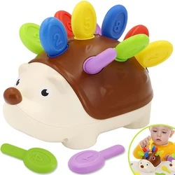 Fine Motor Skills Training Montessori Hedgehog Peg Board Game Puzzle Toy For Toddler's Hand-eye Coordination, Ages 1 To 3(random