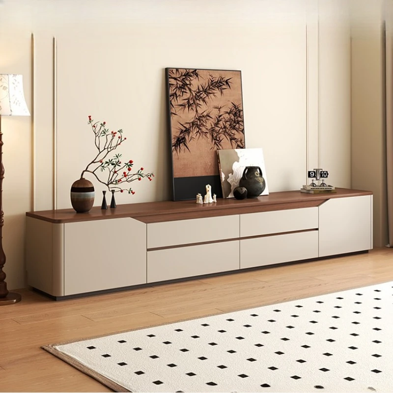 

Medieval style TV cabinet coffee table combination rounded corner living room furniture luxury طاولة بلازما تلفزيون tv stands