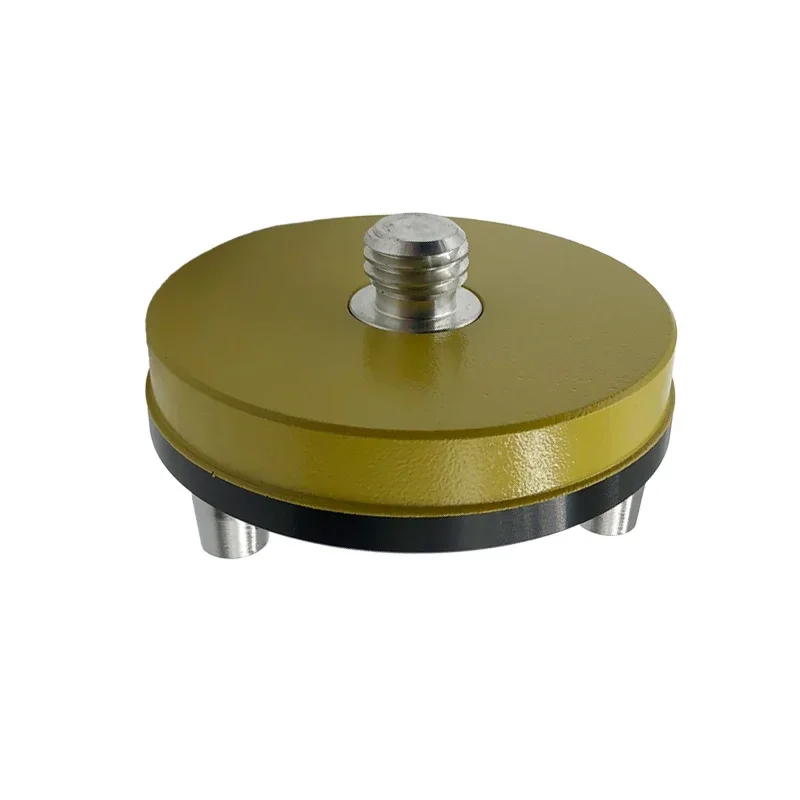 

Yellow Fixed Type Three-Jaw Tribrach Adapter With 5/8x11 Mount Rotate Screw GPS Prisms Surveying Adaptor
