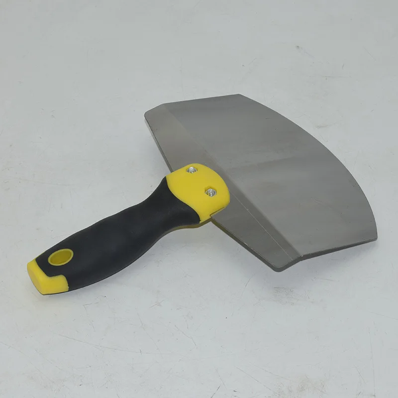 Imagem -02 - Curvo Raspador Ferramenta Drywall Raspador de Pintura Putty Knife Ferramenta de Cimento Punho de Plástico Espátula Spackle Knife Ferramenta de Mão Aço Inoxidável