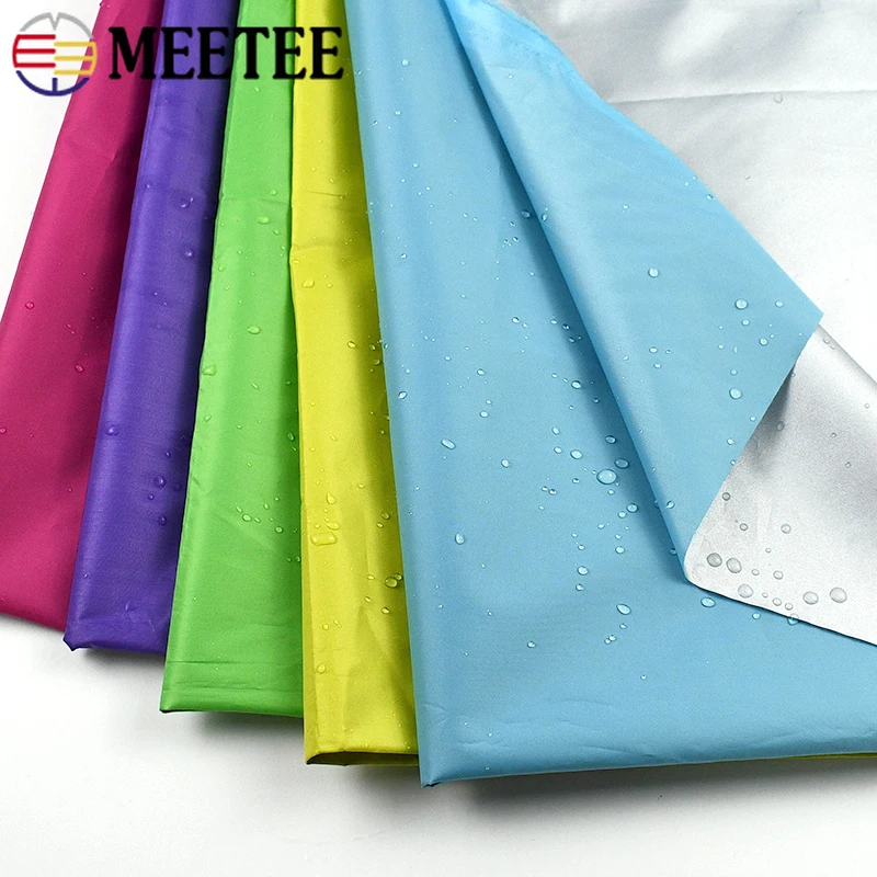 

1-5M*148cm 190T Silver Coated Waterproof Fabric Outdoor Camping Ripstop Sunshade Cloth for Tent Umbrella Fabrics Sewing Material
