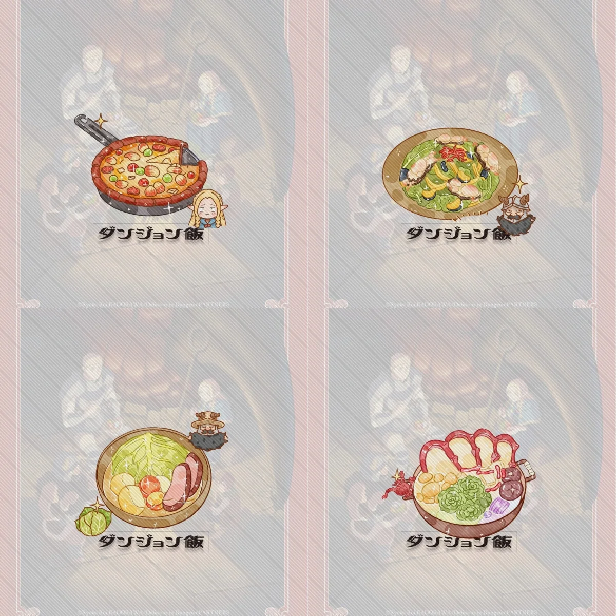 

Anime Dungeon Meshi 10CM Acrylic Stand Model Cosplay Characters Ornament Accessories Christmas Gifts