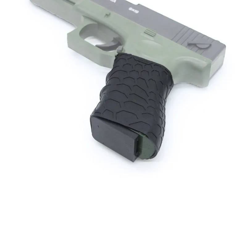 Universal Anti Slip Cover para Airsoft Caça Pistola, Tampa De Borracha, Luva De Aperto De Mão, Manga Punho De Pistola, G17,18,19,AK,M4