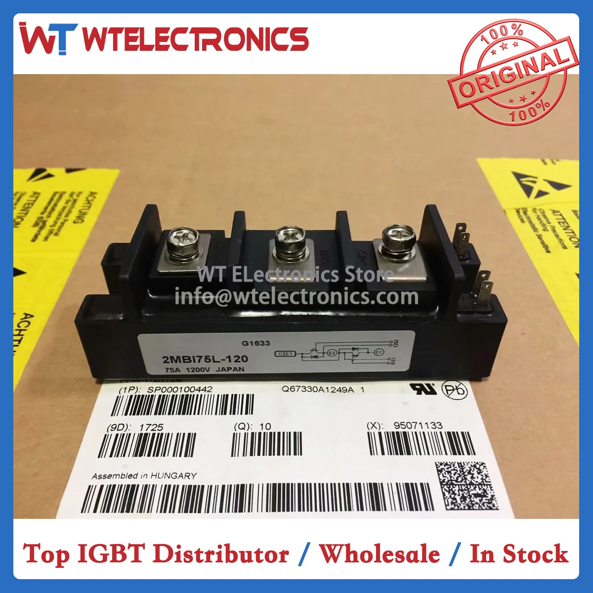 

New Original 2MBI75L-120 IGBT Module 2MBI75L 120 2MBI75L120
