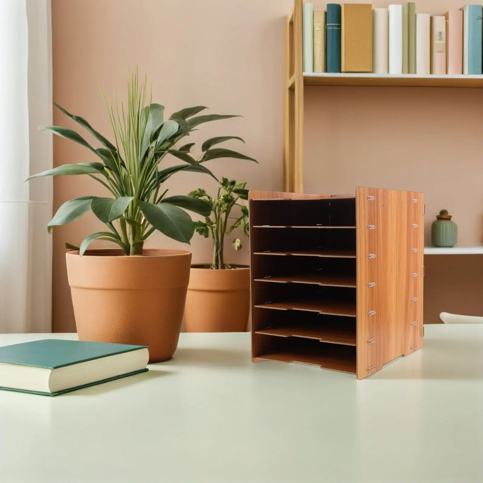 organiseur-de-fichiers-a-plusieurs-niveaux-en-bois-marron-multifonctionnel-pour-bureau-avec-plateaux-de-classement-horizontaux-pour-le-rangement-de-documents-a-domicile-ou-au-bureau-7-niveaux
