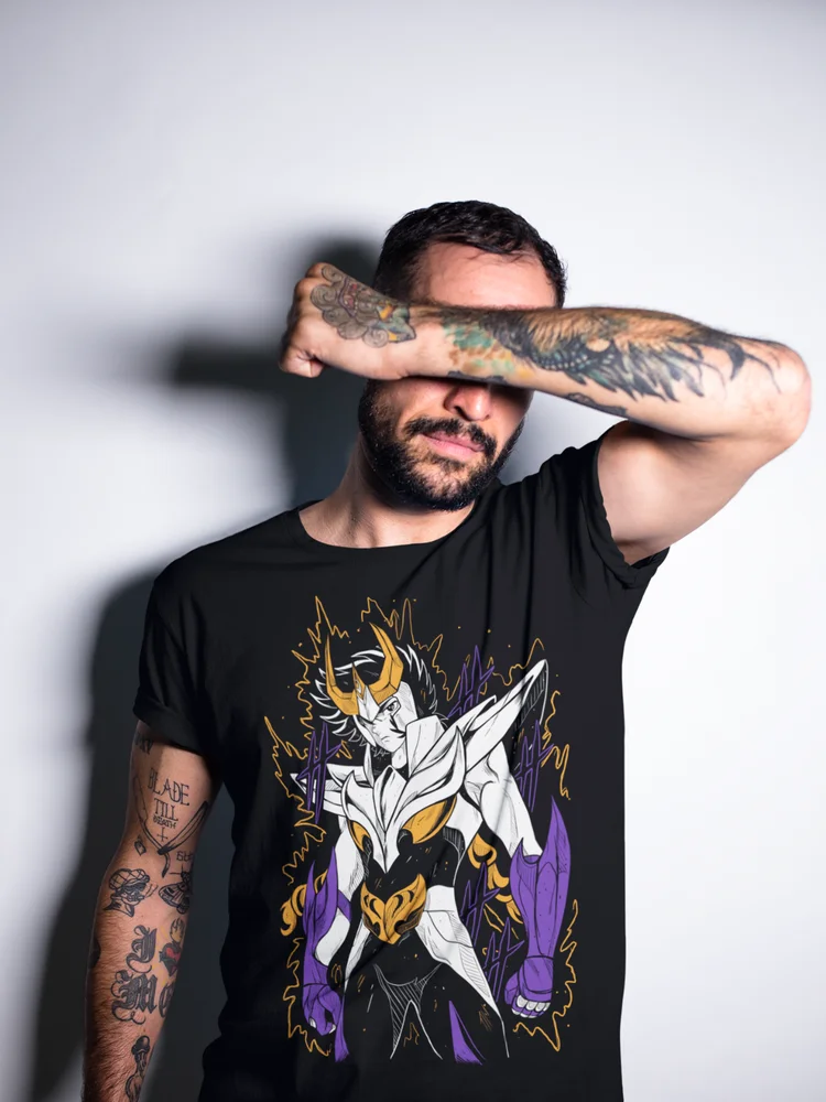 Saint Seiya Phoenix T-Shirt Ikki Zodiac saints Matnga Shirt Tee All Size image 3