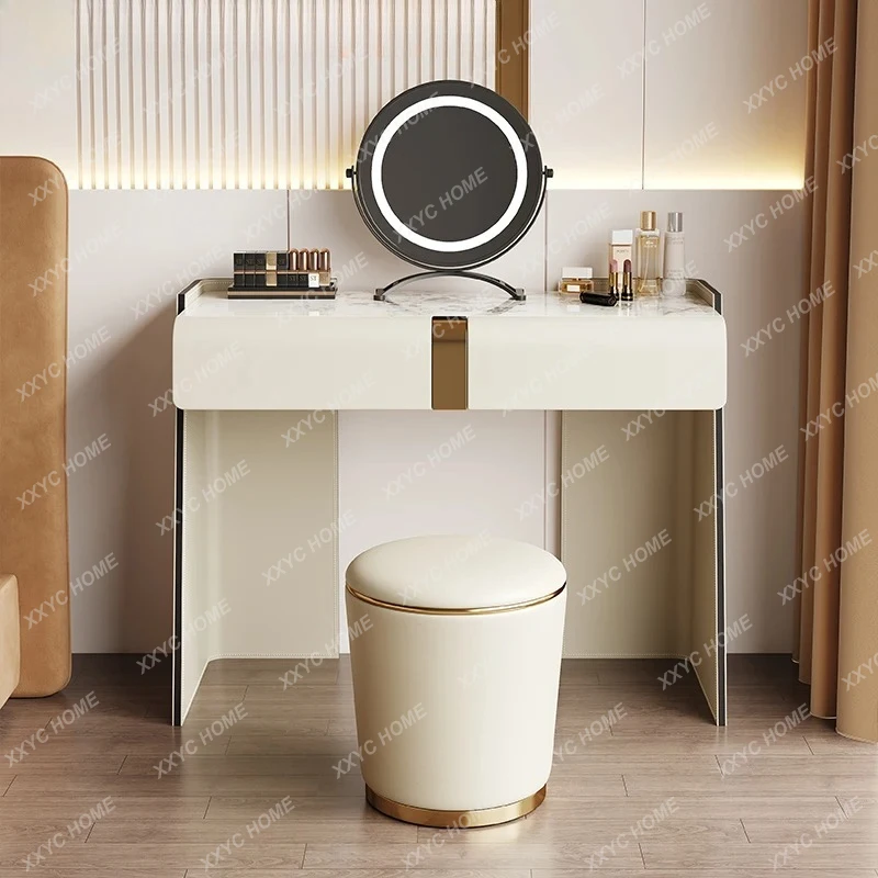 Light luxury bedroom modern simple makeup table advanced master bedroom small apartment makeup table