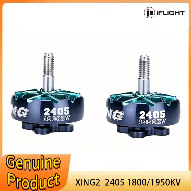 IFlight XING2 2405 1950KV/1800KV 4-6S FPV Unibell Motor W/ 5mm Titanium Alloy shaft Compatible 5inch Propeller for FPV Drone
