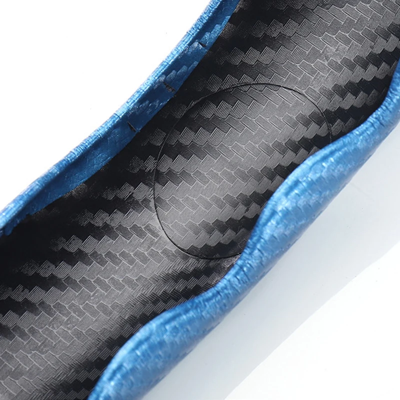 Universal Non-Slip 2 Halves Car Steering Wheel Cover Carbon Fiber Silicone Booster Cover Auto Anti-skid Accessories