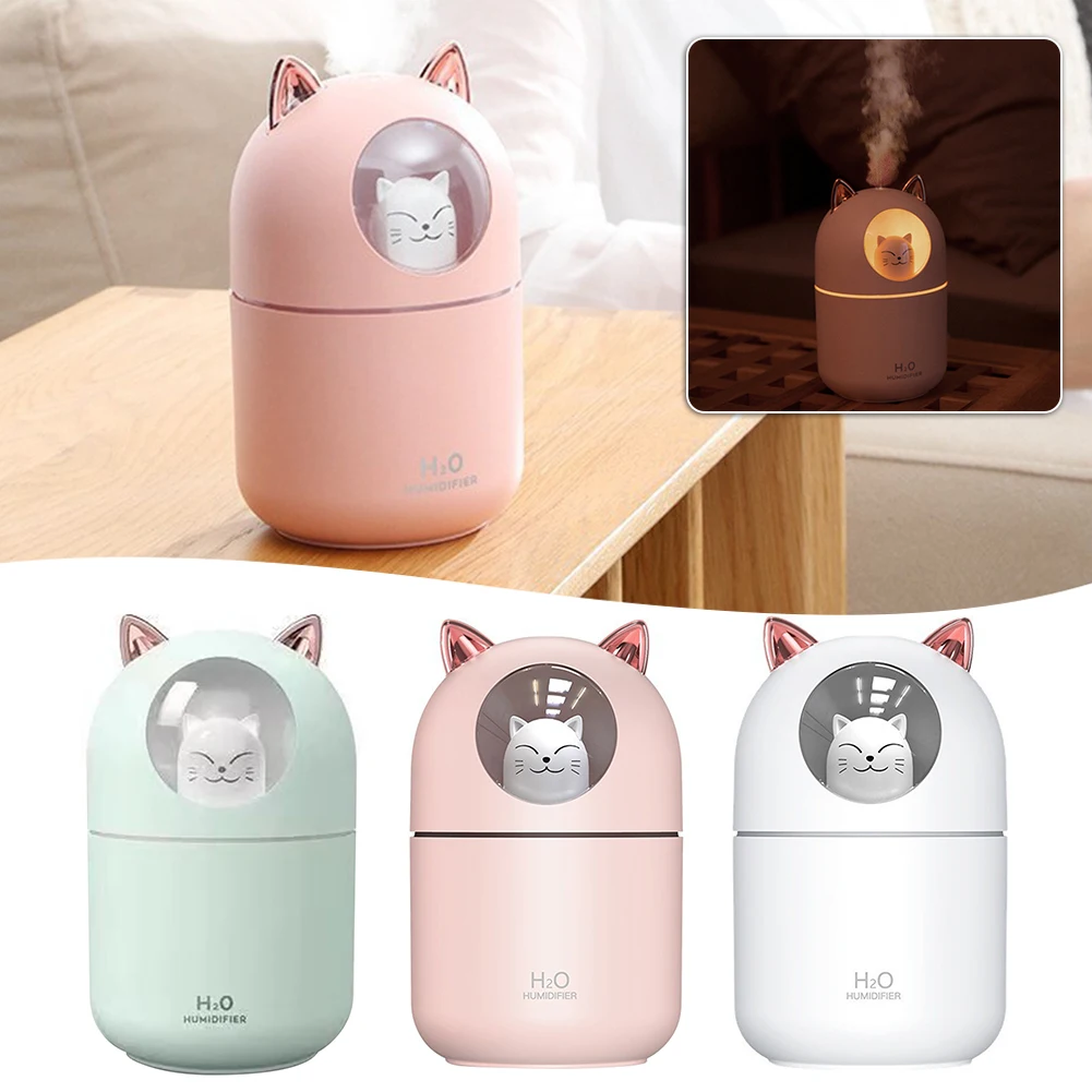 Humidificador tranquilo Humidificador USB con Night Light Mini Desk Humidifier Aromas Difusor de aceite esencial para el dormitorio y automvil de la oficina