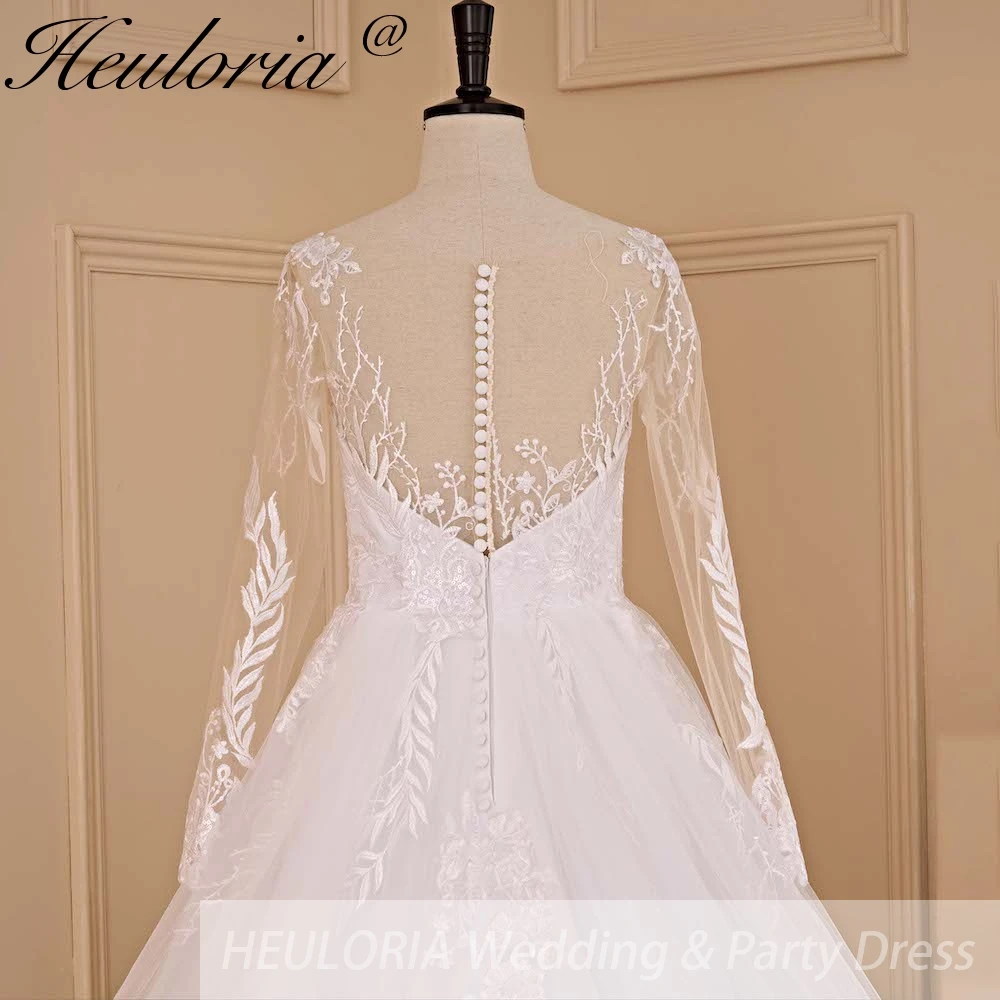 Robe de mariée en dentelle élégante, grande taille, col en V, manches longues, robe éducative pour les patients, ligne A, sexy, dos nu, quoi que ce soit