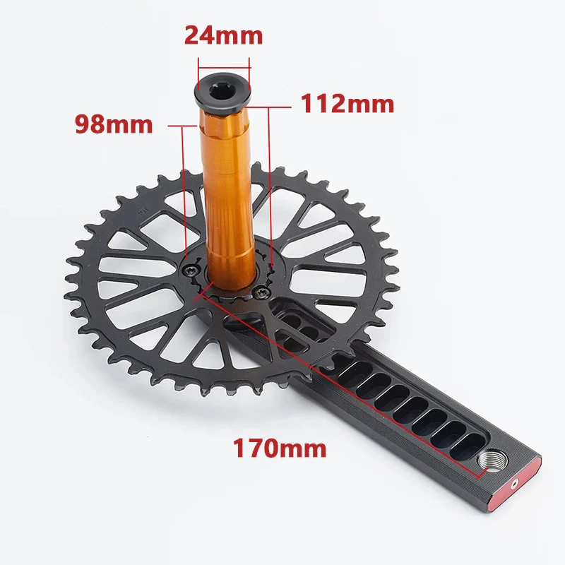 RACEWORK Road Bike Crankset 9/10/11/12Speed CNC 170mm Hollow Narrow Wide Chainring Bicycle Crank 40/42/44/46T with BB for Gravel