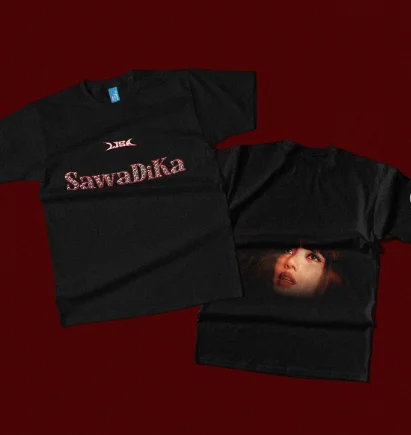 2026 K-pop New Album SaWaDika Summer Men's and Women's Pure Cotton T-shirt Comfortable, Breathable, High Quality Ins Y2k