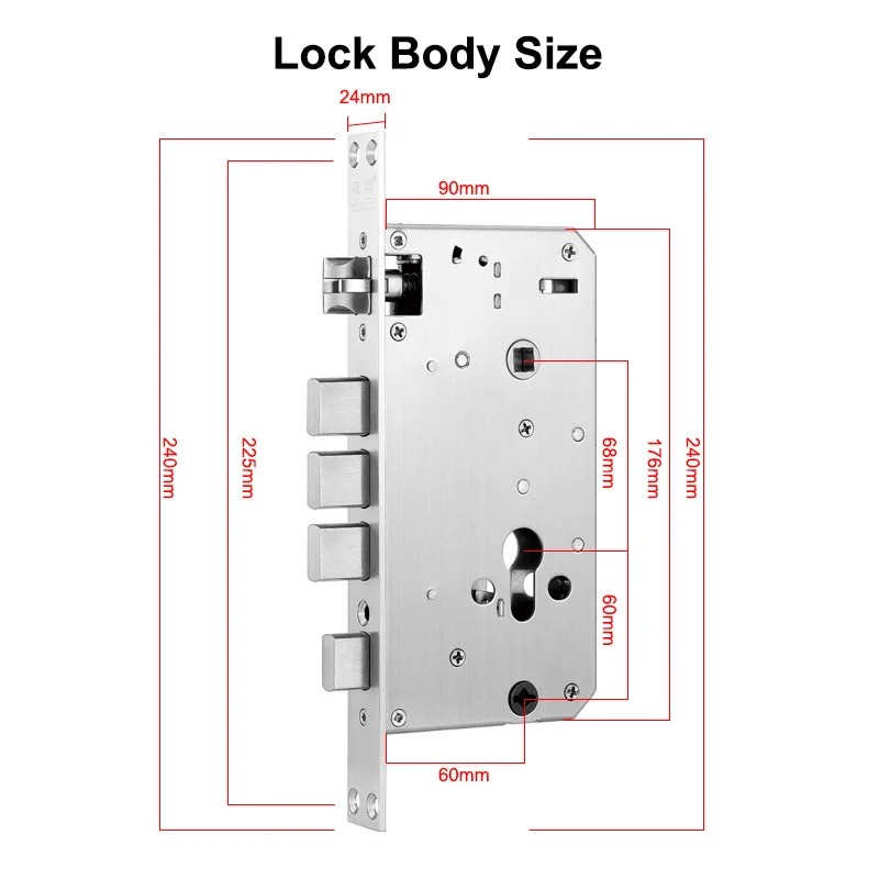 Ttlock ประตูล็อคอัจฉริยะล็อคประตูหน้าอิเล็กทรอนิกส์ใส่รหัสผ่านแบบไร้กุญแจ