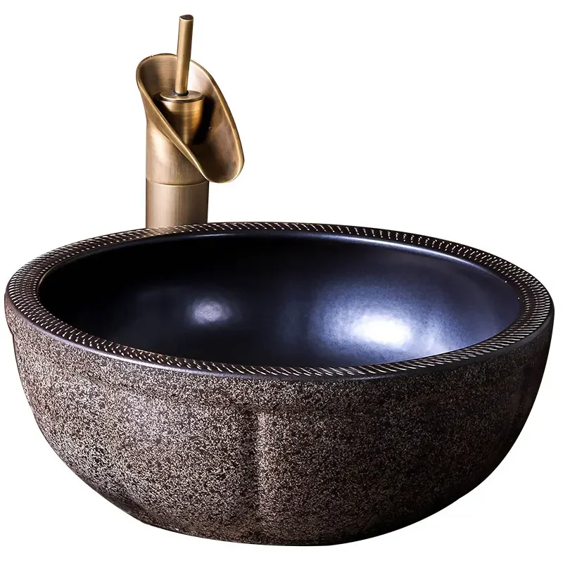 

Europe Style Handmade Countertop Basin Bathroom Sink Ceramic wash basin porcelain ceramic wash basin bathroom sink