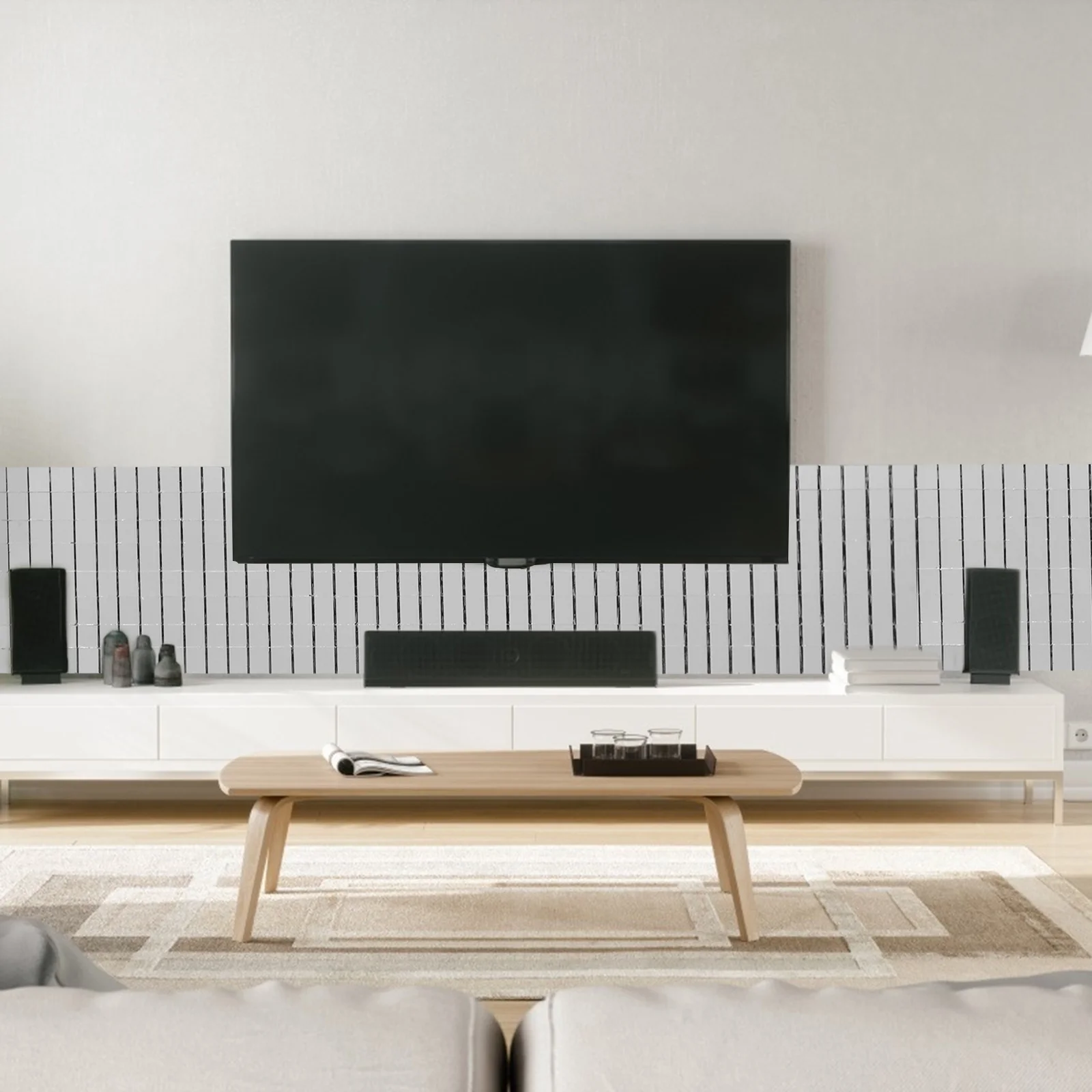 

Mosaic Wall Sticker Glass Mirror Tiles Self-Adhesive Waterproof For Home Kitchen Bathroom Decor Tile Sticker Roll