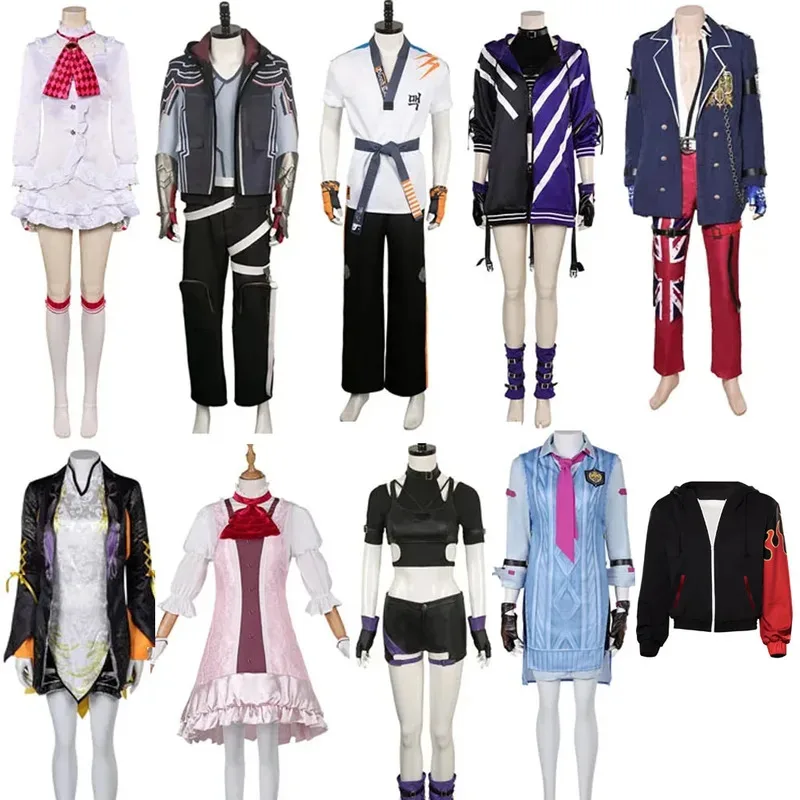 أزياء كازوما/رين/ليلي/ستيف فوكس/لينغ شياويو/جون/هوارانج/كازاما جين/أبيض أزياء تنكرية للرجال والنساء ملابس الهالوين ty'4