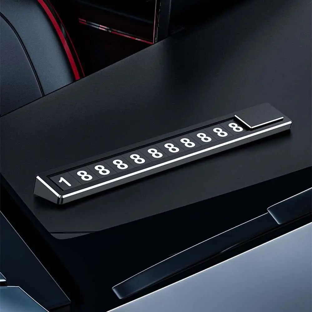 Parking Stop Sign Car Styling Accessories Phone Number Plate Car Park Supplies Temporary Parking Card Telephone Number Card
