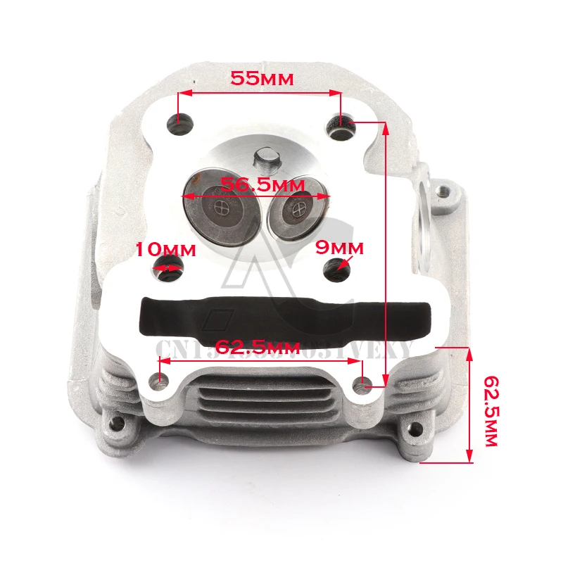 GY6-150 56.5mm cylinder head assembly, for scooter moped go-kart ATV QUAD 157QMJ 1P57QMJ GY6 150 cc