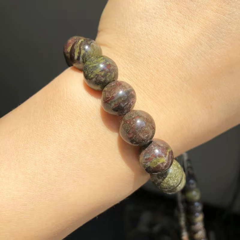 1 Strang Natürliche Drachenblutstein-Perlen Runde Jaspis Lose Perlen 4 6 8 10mm für Schmuckherstellung DIY Armband Halskette Zubehör – Detail 5