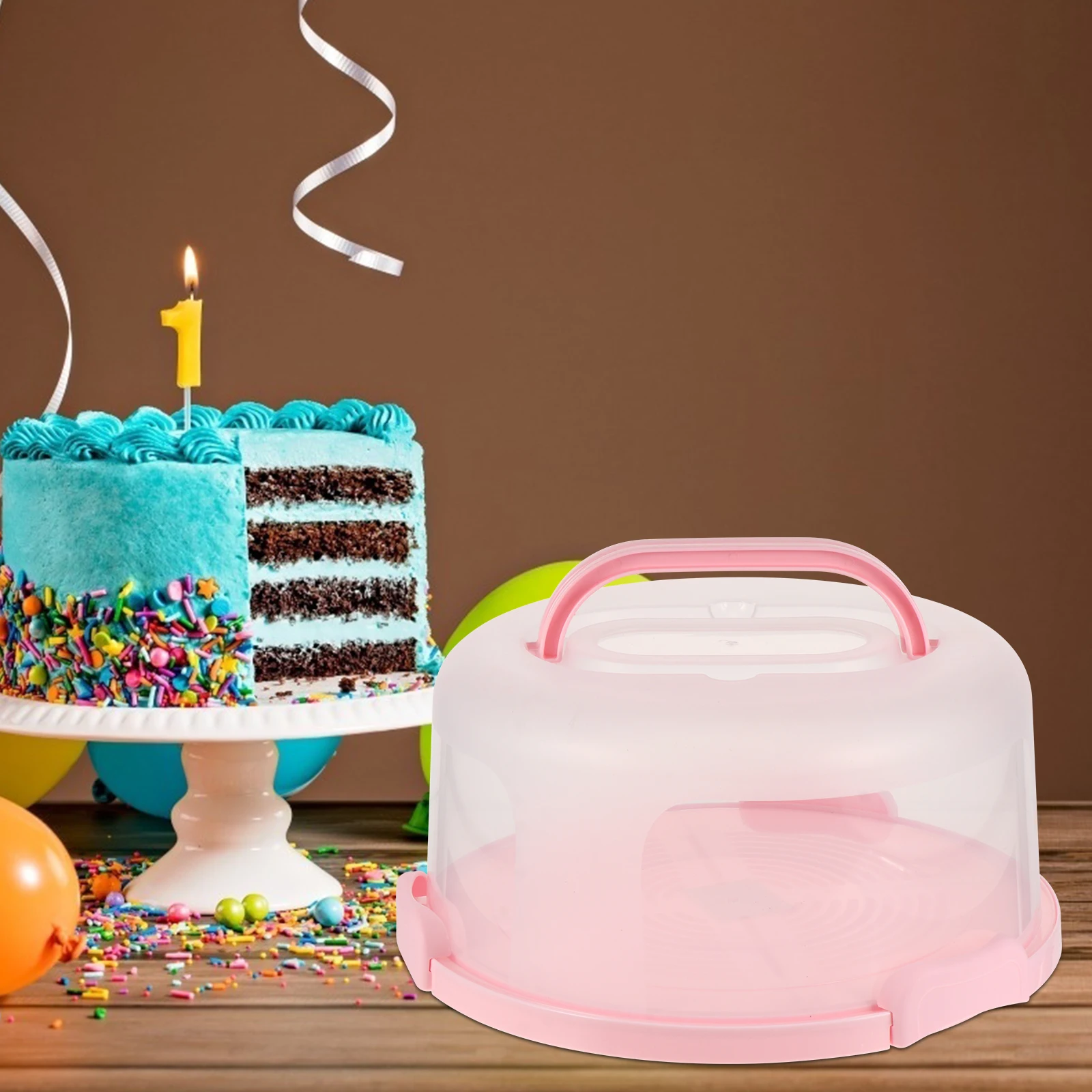 

Plastic Cake Box Food Storage Container Protective Cover Easy Clean Holder Biscuits Fruits Hygienic Banquet Gift Kitchen Barware